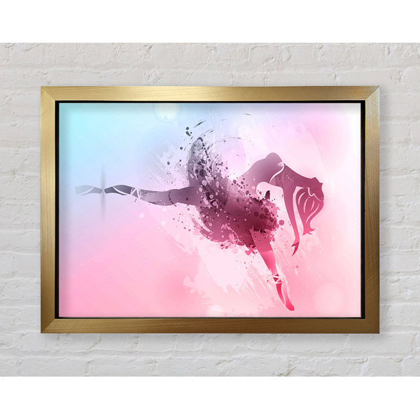 Bright Star Blau Rosa Ballerina 6 Einzelner Bilderrahmen Kunstdrucke